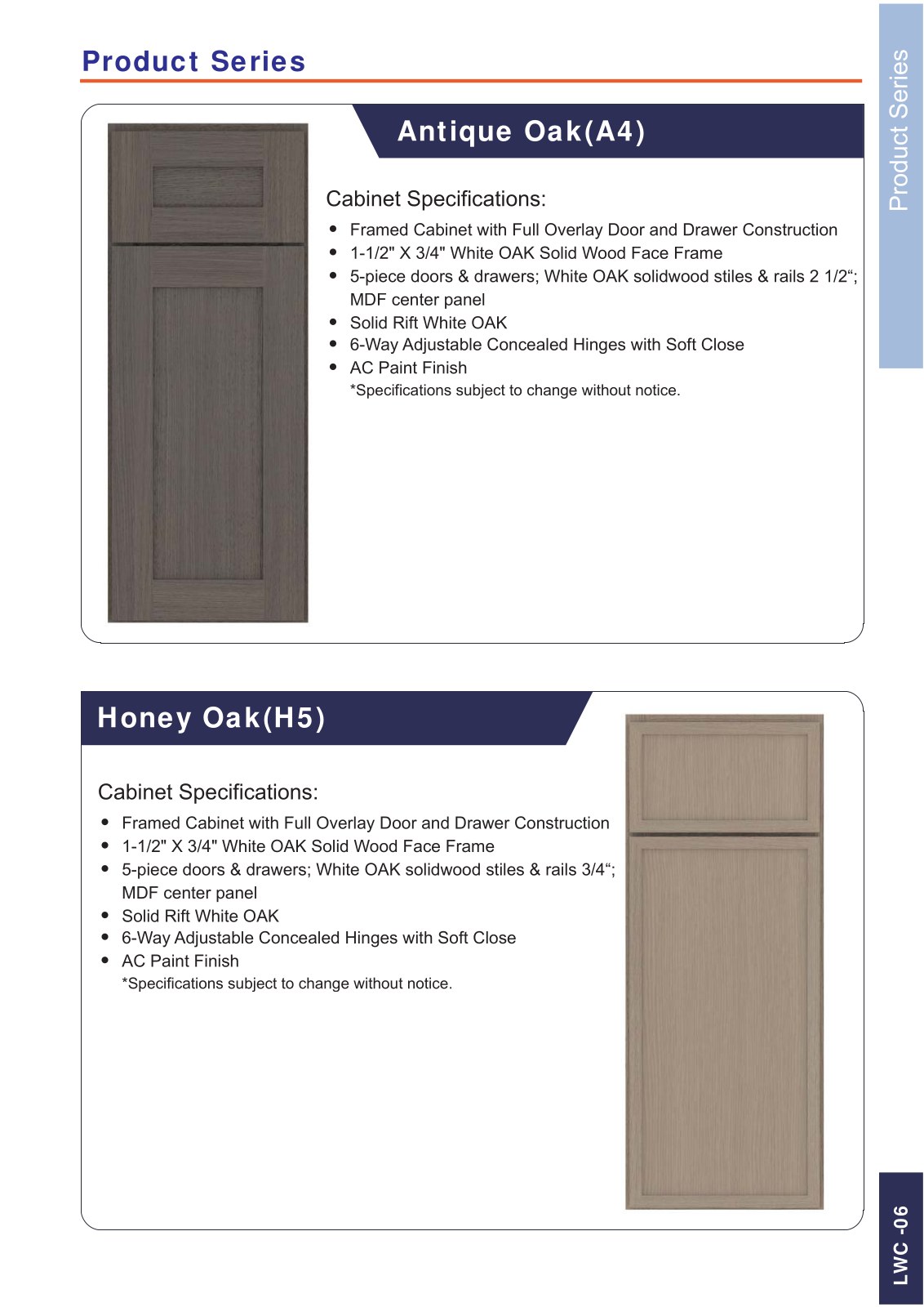 A&J Cabinet Catalog page 7
