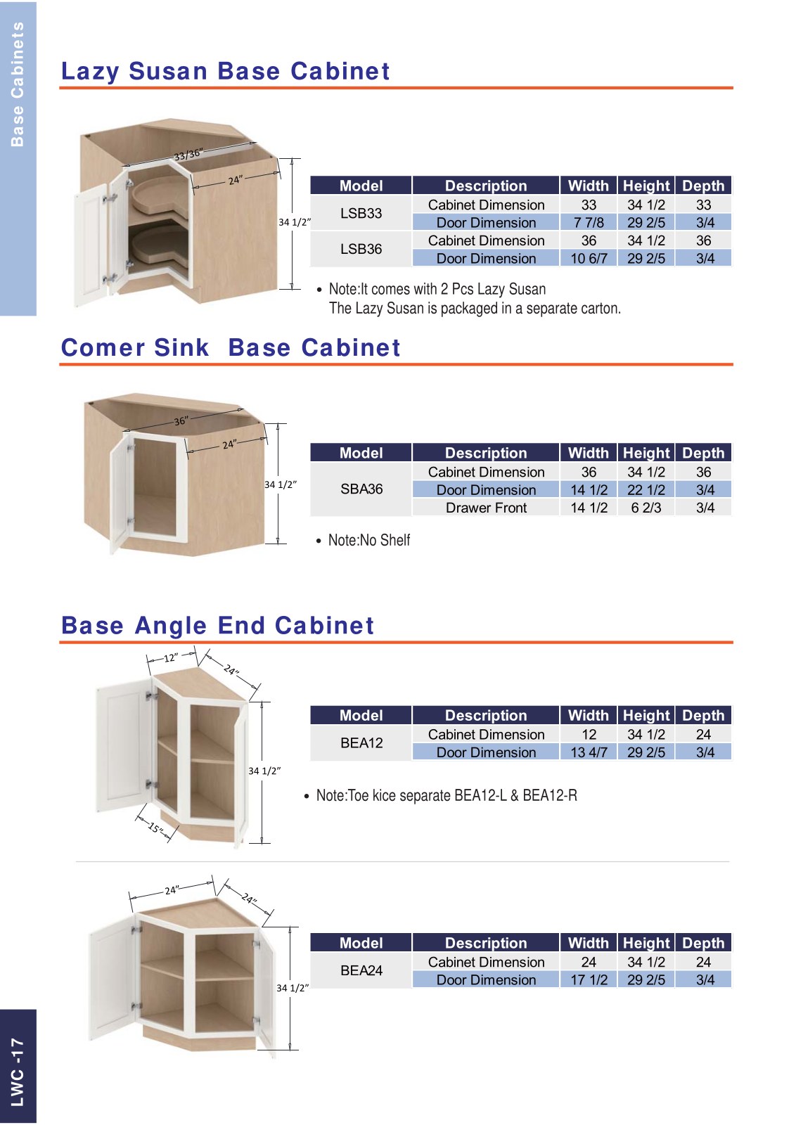 A&J Cabinet Catalog page 18