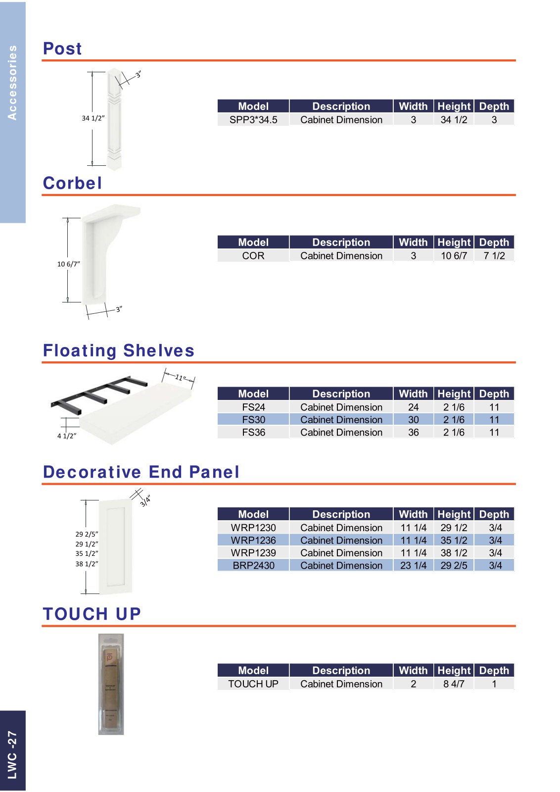 A&J Cabinet Catalog page 28